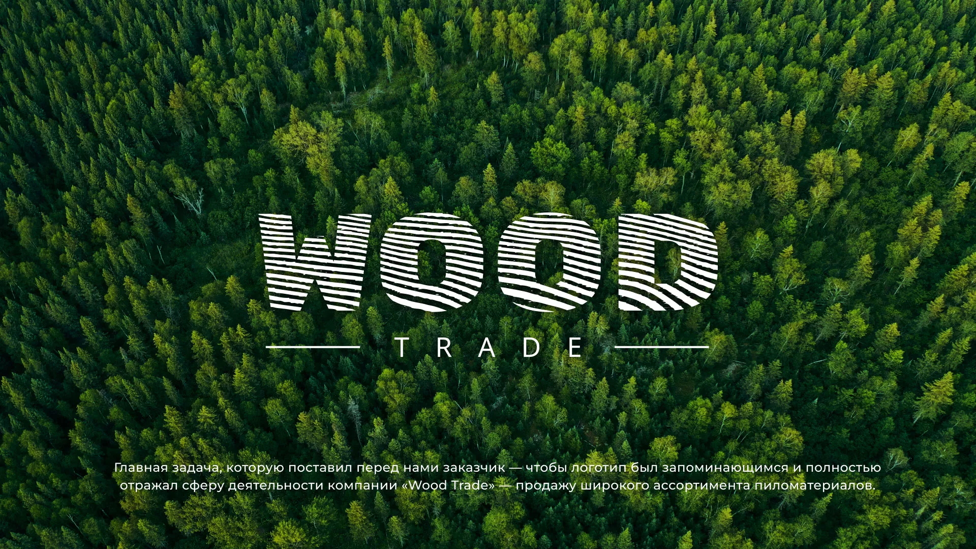 Разработка логотипа для компании «Wood Trade» в Александровске